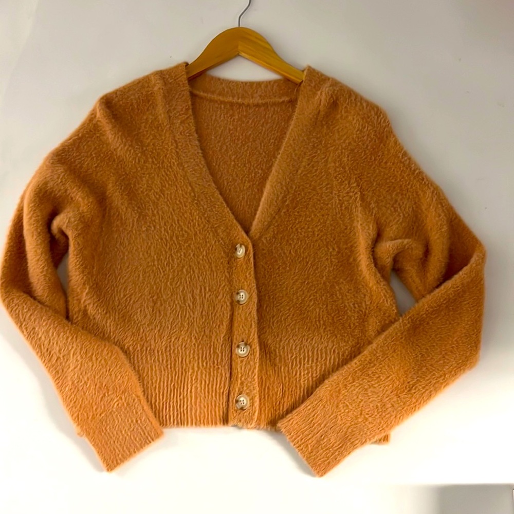 Cropped Cardigan Sweater Cozy